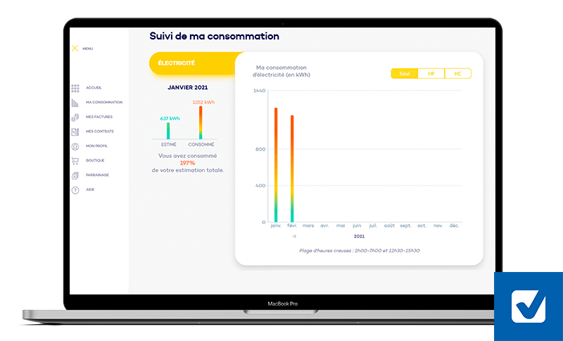 suivi conso espace client ilek
