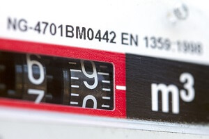 Chiffres de compteur de gaz